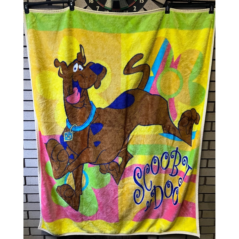 Scooby Doo Character Fleece Throw Blanket Kids Cozy Fun Bedding